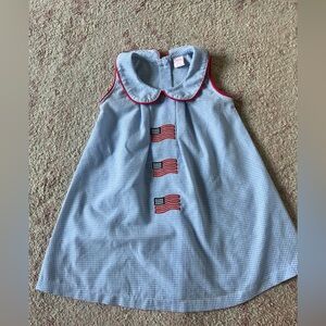 American flag toddler girl dress